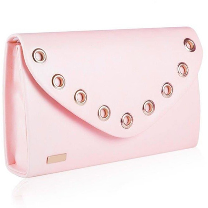 Kopertówka damska z łańcuszkiem KEMER SOLIER F21 Pudrowy Róż - min. zamówienie 20 / 50 / 100 szt.