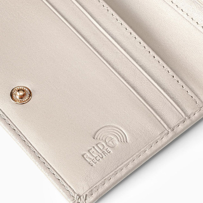 Portfel damski skórzany PUCCINI ZEN ZN9006 6A Beżowy