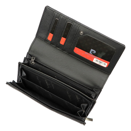 Portfel damski skórzany PIERRE CARDIN LADY66 1720 Srebrny