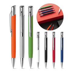 OLAF SOFT. Aluminiowy długopis z gumowymi wykończeniami