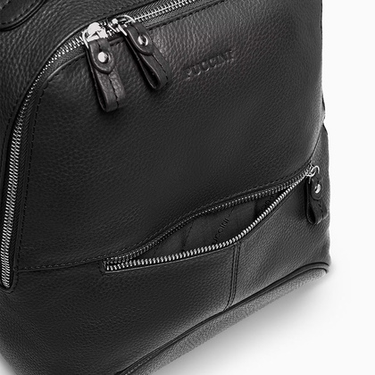 Skórzany plecak damski PUCCINI ROYAL COLLECTION LGD3223 1 Czarny