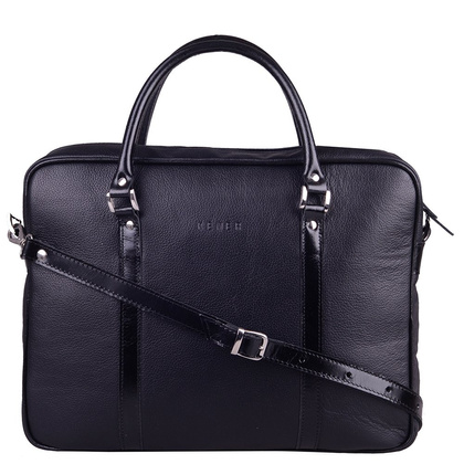 Teczka damska skórzana KEMER B 872/GR+DF Czarna - min. zamówienie 20 / 50 / 100 szt.