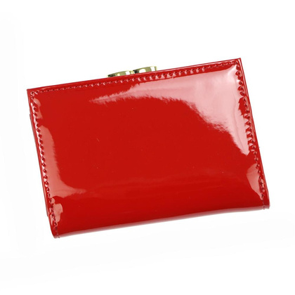 Portfel damski skóra naturalna LS-117 czerwony