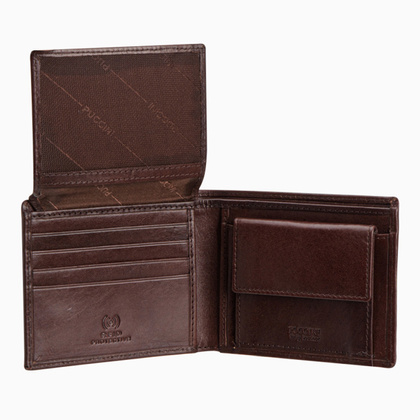Portfel męski skórzany PUCCINI ROME CR8825 2 Brązowy