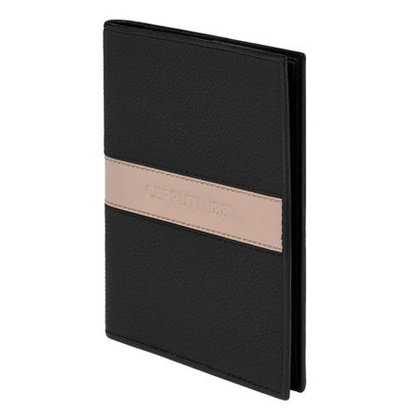 Etui na paszport Delano Taupe & Black