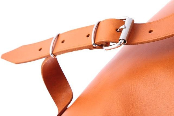 Duży plecak skórzany KEMER VOOC Vintage P38 koniak