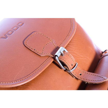 Modny plecak skórzany KEMER VOOC Vintage P1 brąz