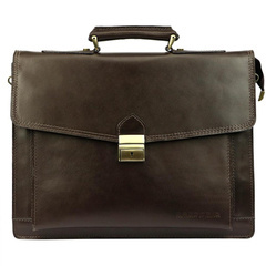 Teczka skórzana PELLUCCI Art.6 Ciemny brąz