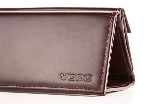 Mały skórzany portfel damski KEMER VOOC PPD4 Czerwony