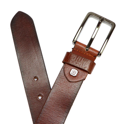 Pasek skórzany męski PIERRE CARDIN 5077 KAM02 Czarny