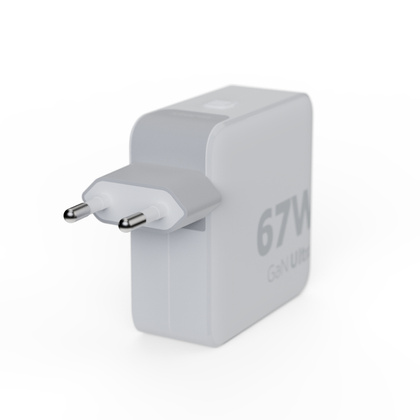 XTORM Ładowarka turystyczna 67W GaN +kabel USB-C PD biała