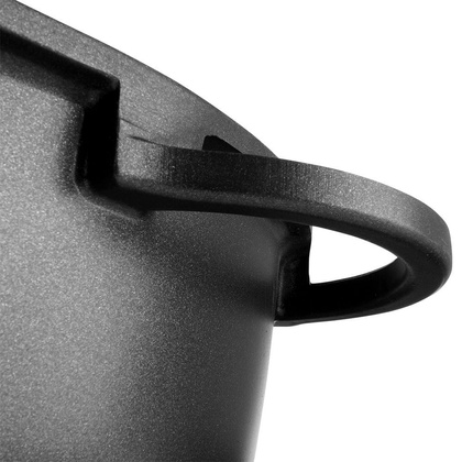 Brytfanna granitowa owalna do pieczenia smażenia patelnia grillowa 2w1 10 l GRANDE