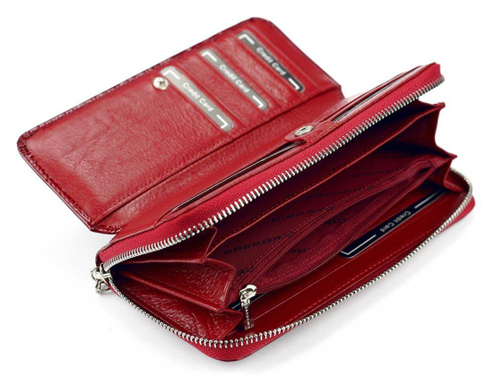 Portfel damski skórzany PELLUCCI PT-111 Popiel