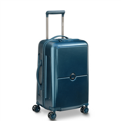 Delsey Turenne Mała twarda granatowa walizka kabinowa na kółkach 55 cm