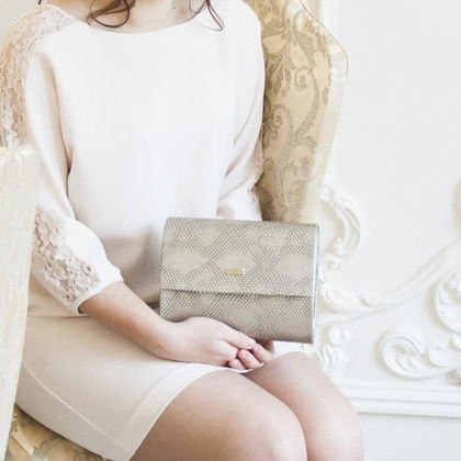 Torebka wizytowa damska KEMER SOLIER F14 Złota - min. zamówienie 20 / 50 / 100 szt.