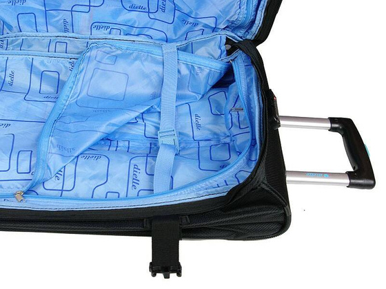 Torba podróżna na kołach DIELLE Czarna