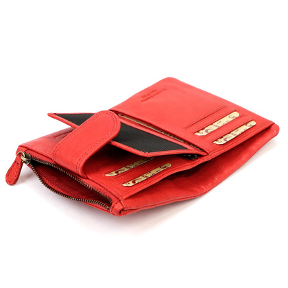 Portfel damski skórzany CBL2224-GWS Czerwony