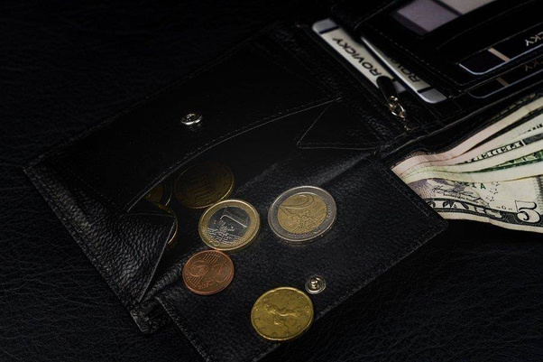 Męski duży portfel skórzany, poziomy