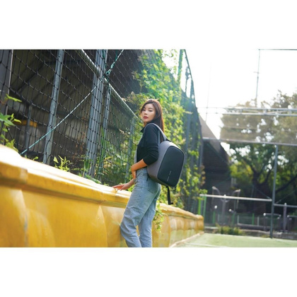 Bobby Hero Small plecak chroniący przed kieszonkowcami XD COLLECTION Szary