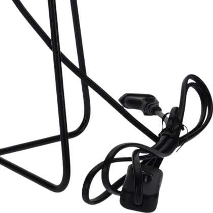 Lampka lampa metalowa czarna stołowa na biurko komodę stolik nocny loft