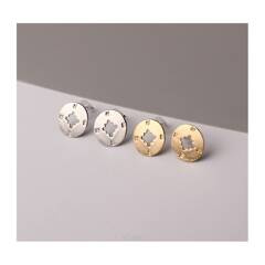 KOLCZYKI RÓŻA WIATRÓW ZŁOTE