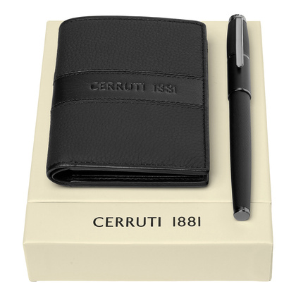 Zestaw upominkowy Cerruti 1881 portfel i pióro kulkowe - NLE406A + NSW4545A