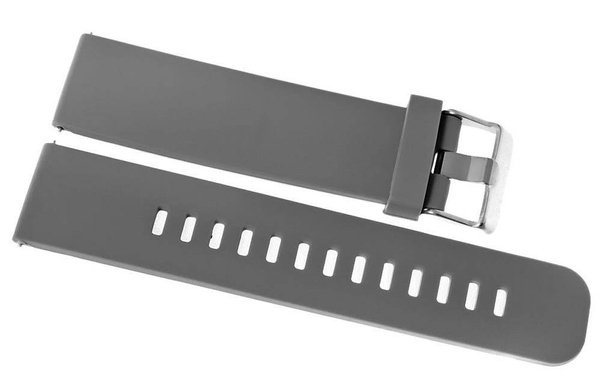 Pasek silikonowy SZARO-SREBRNY U15-22-6