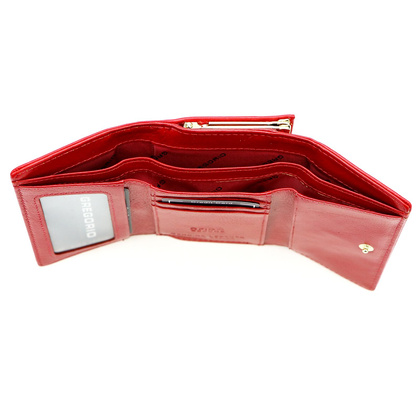 Portfel damski skórzany PELLUCCI IT-117 Czerwony