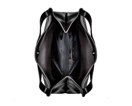 Skórzana torba damska shopper Vitoria FL18 czarna - min. zamówienie 20 / 50 / 100 szt.