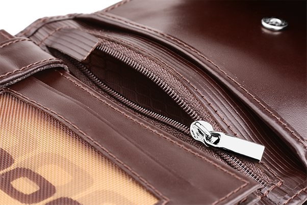 Skórzany portfel męski KEMER VOOC PPM4 Brązowy