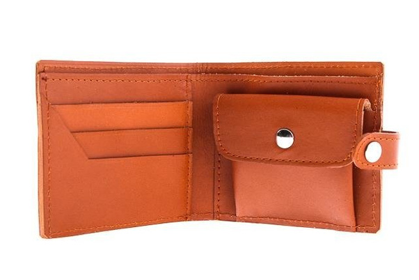 Portfel skórzany unisex KEMER VOOC Vintage P21 Koniak