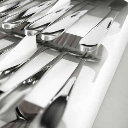 Organizer wkład do szuflady na sztućce biały 39x17x5,5 cm