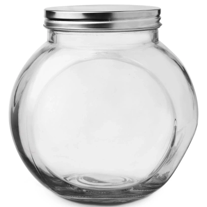Pojemnik kuchenny szklany z pokrywką słoik na produkty sypkie makaron słodycze kawę 1,7 l