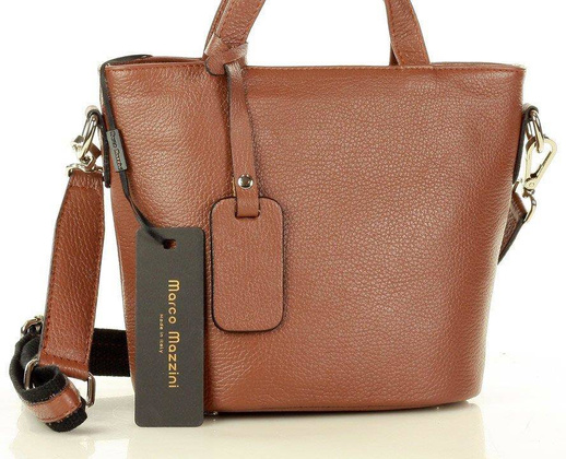 MARCO MAZZINI Torba damska messenger active leather bag brąz - min. zamówienie 20 / 50 / 100 szt.