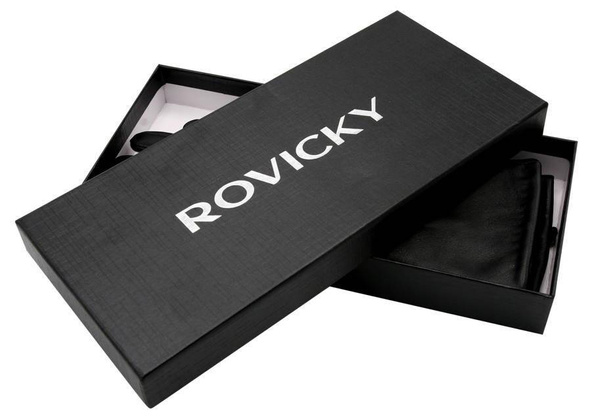 Ocieplane, skórzane rękawiczki damskie z pręgowanym wzorkiem