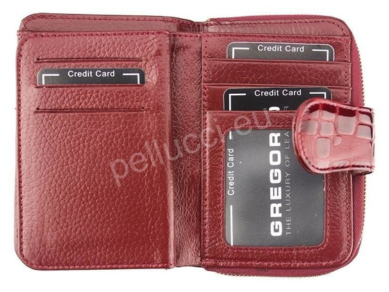 Portfel damski skórzany PELLUCCI FS-115 Fioletowy