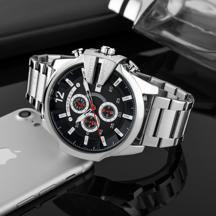 ZEGAREK MĘSKI PERFECT M513CH-03 - CHRONOGRAF (zp387c) + BOX