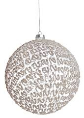 Bombka szklana duża w szampańskie wzory