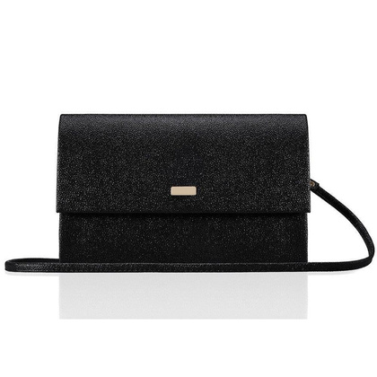 Torebka wizytowa damska KEMER SOLIER F13 Czarny Brokat - min. zamówienie 20 / 50 / 100 szt.