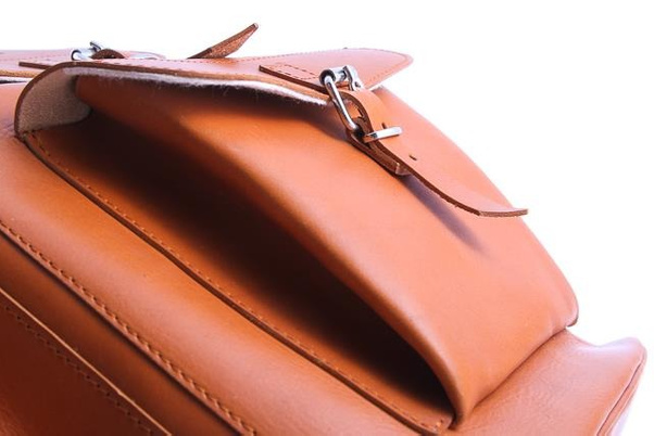 Ogromny plecak skórzany KEMER VOOC Vintage P40 koniak