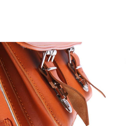 Stylowa torba kuferek KEMER VOOC Vintage P30 koniak