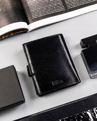 Duży portfel męski z zapięciem na zatrzask