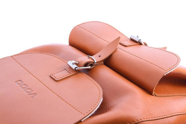 Ogromny plecak skórzany KEMER VOOC Vintage P40 koniak