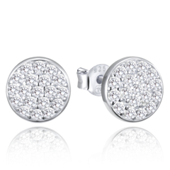 MINET Srebrne kolczyki z cyrkoniami