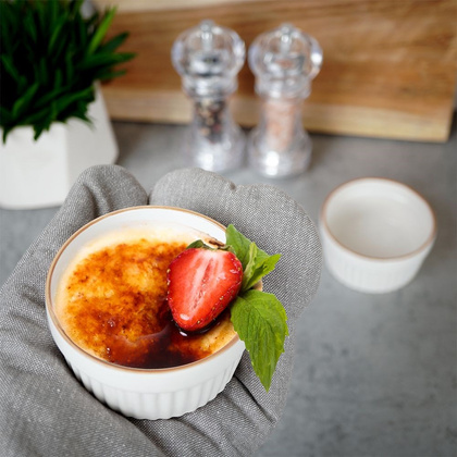 Miseczki do zapiekania porcelanowe białe 2 szt. 170 ml