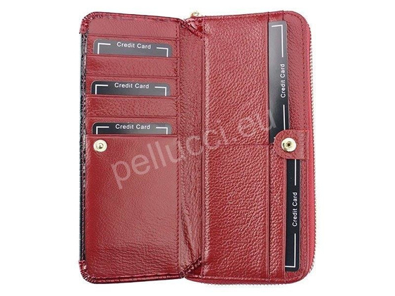 Portfel damski skórzany PELLUCCI GP-111 Czerwony