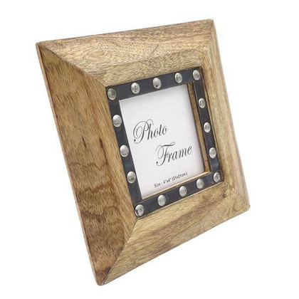 Drewniana ramka na zdjęcia 30071 - format 10x10cm