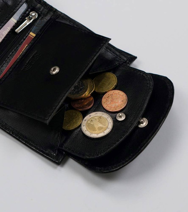 Elegancki portfel damski ze skóry naturalnej