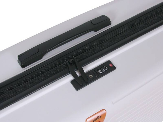 Średnia walizka DIELLE 140 Biała