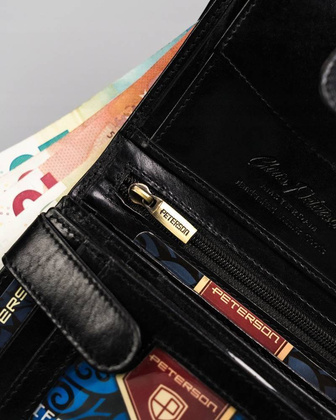 Duży portfel męski z zapięciem na zatrzask